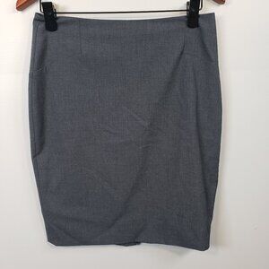 The Limited Skirt Women Size 4 Gray Pencil Knee Length Back Zip Lined / A226